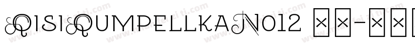 QisiQumpellkaNo12 常规字体转换